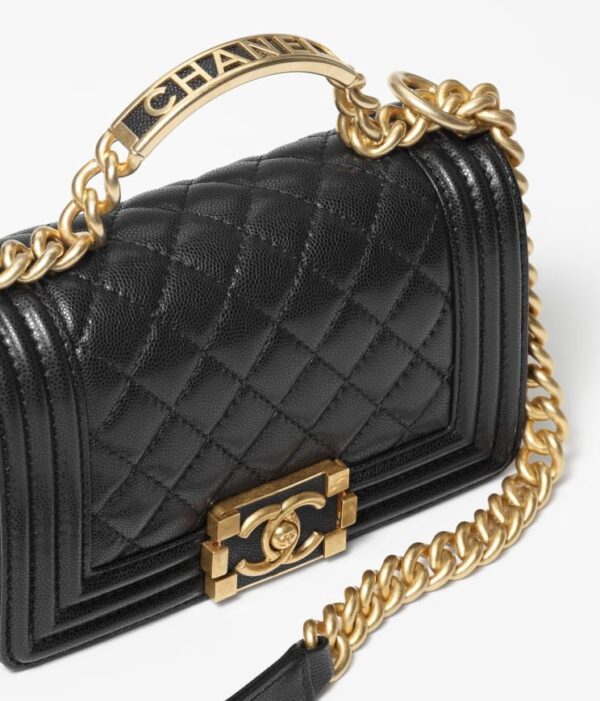 BOY CHANEL FLAP BAG WITH HANDLE 3.