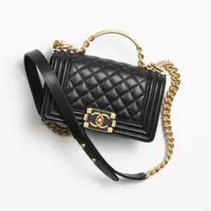 BOY CHANEL FLAP BAG WITH HANDLE.