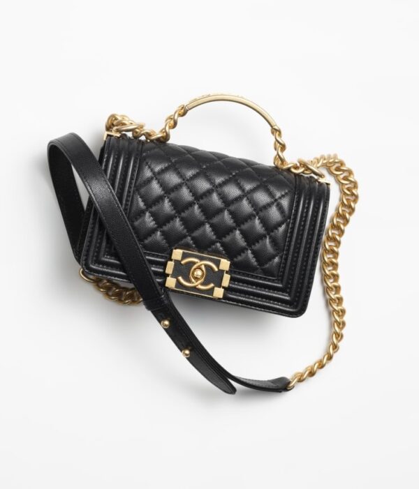 BOY CHANEL FLAP BAG WITH HANDLE.