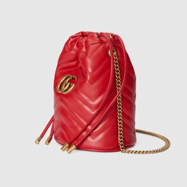 GG MARMONT MATELASSÉ MINI BUCKET BAG 1