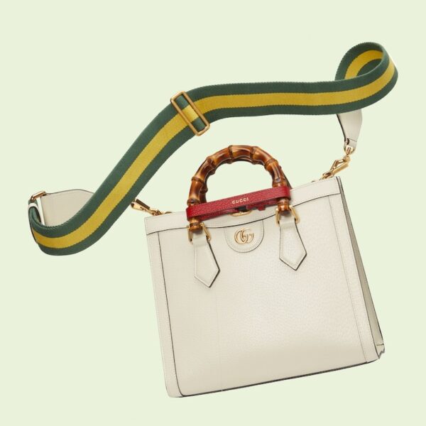 A GUCCI DIANA SMALL TOTE BAG with a bamboo handle.