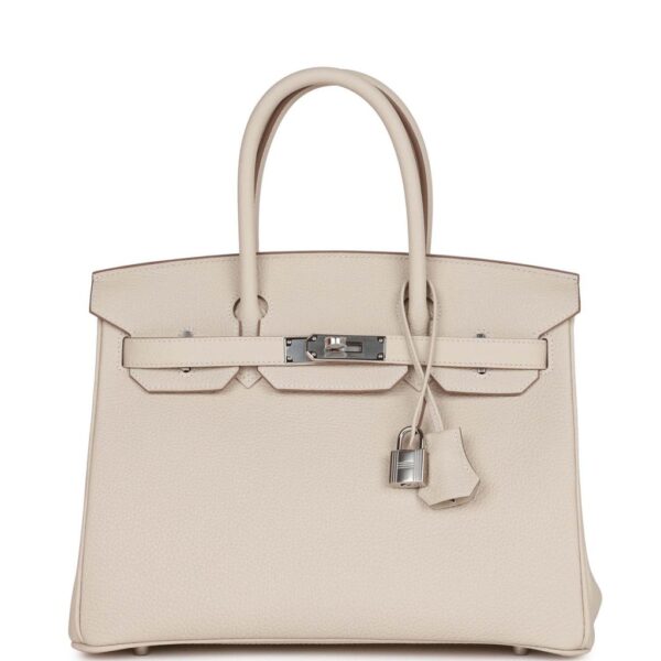 Hermès Birkin 30 Craie Togo Palladium Hardware