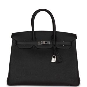 Hermès Birkin 35 Black Togo Palladium Hardware