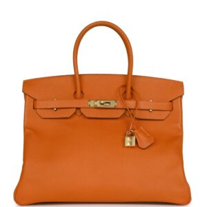 Hermès Birkin 35 Feu Epsom Gold Hardware