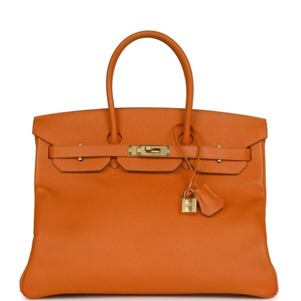 Hermès Birkin 35 Feu Epsom Gold Hardware