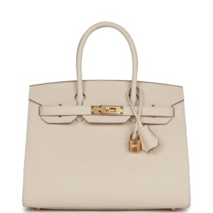 Hermès Birkin Sellier 30 Craie Epsom Gold Hardware