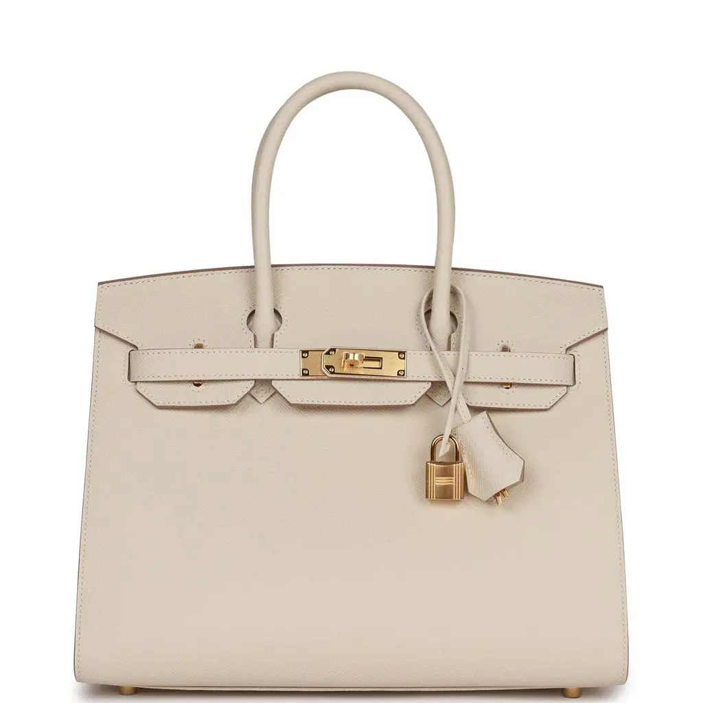 Hermès Birkin Sellier 30 Craie Epsom Gold Hardware