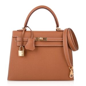 Hermes Kelly 25 Sellier Bag Neutral Gold Epsom Gold Hardware