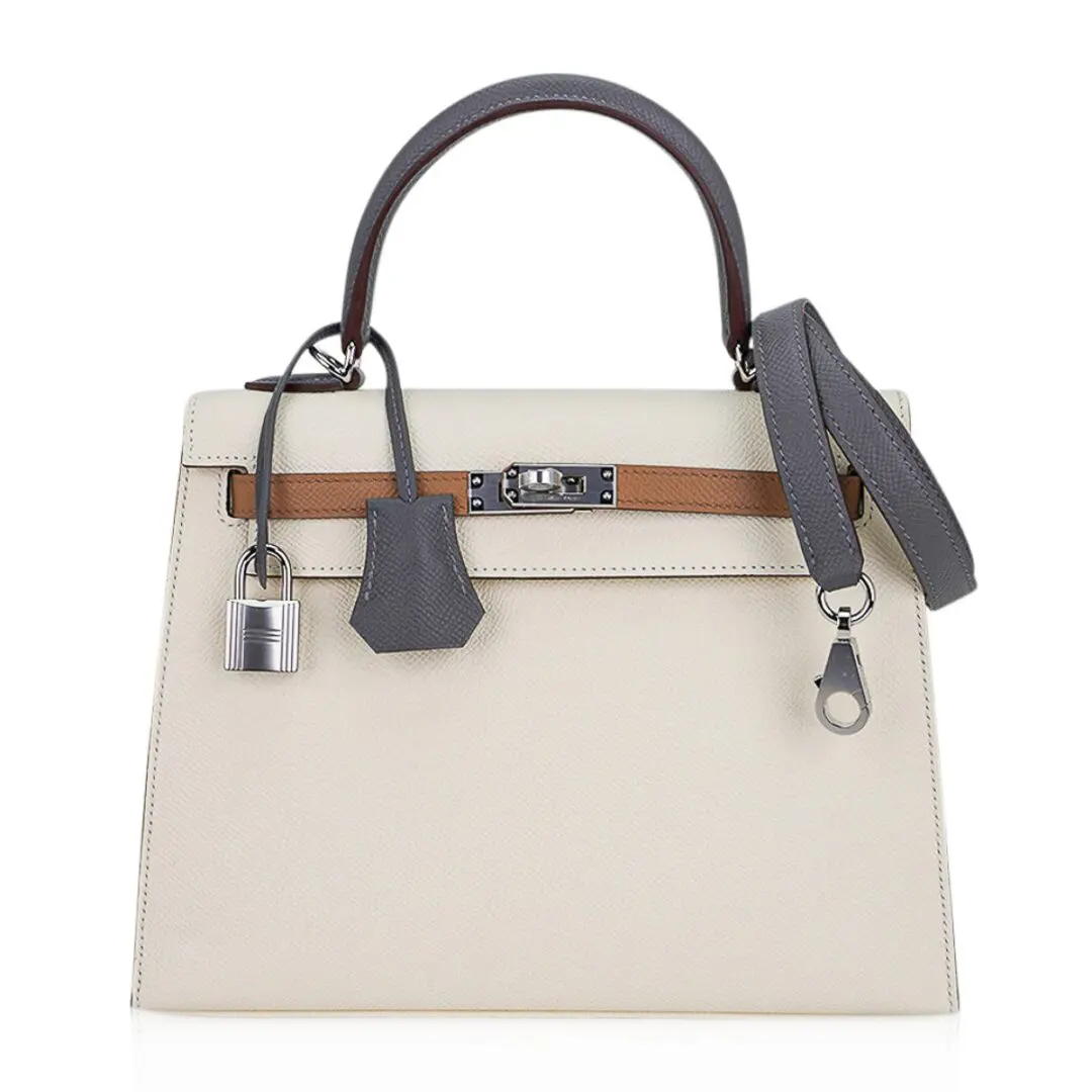 Hermes Kelly Sellier 25 Bag Nata.