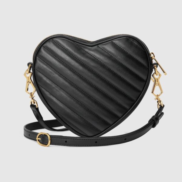 INTERLOCKING G MINI HEART SHOULDER BAG